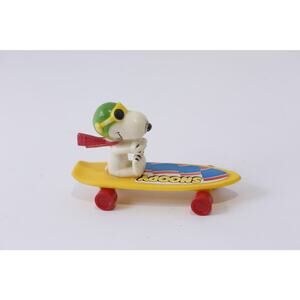 1966, Snoopy, On Skateboard, PVC Figure, Vintage, Toy, Collectible, , 250125-WH